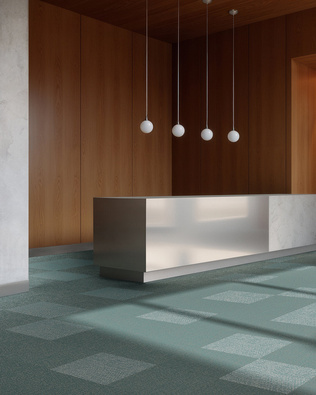 Riff Modelo Greyish Teal – aplicación en interior
