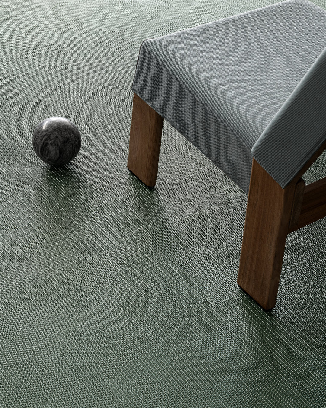 Bolon by Patricia Urquiola Modelo Sage Sashiko – aplicación en interior