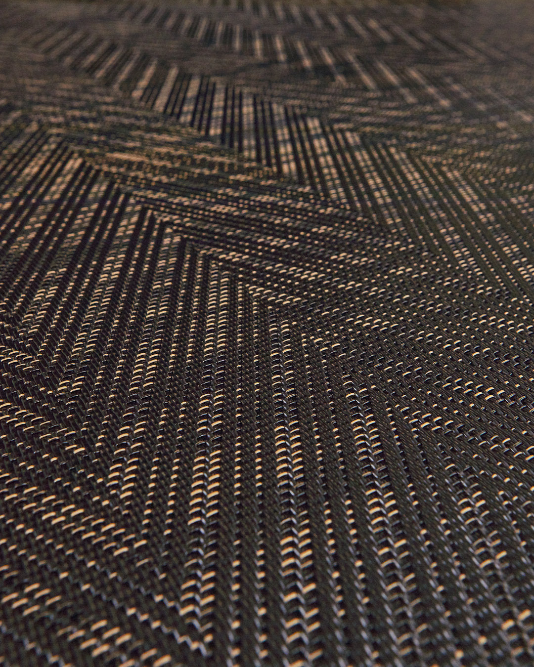 Graphic Modelo Herringbone Black – textura de cerca