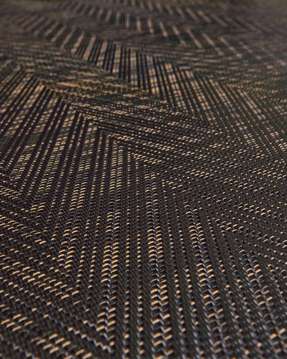 Graphic Modelo Herringbone Black – textura de cerca